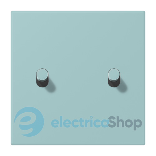 Накладка 1-п. для выключателя с 2-ма тумблерами «цилиндр» JUNG LC12-5R0214 céruléen clair (32033)