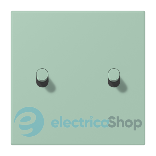 Накладка 1-п. для выключателя с 2-ма тумблерами «цилиндр» JUNG LC12-5R0217 vert anglais clair (32041)