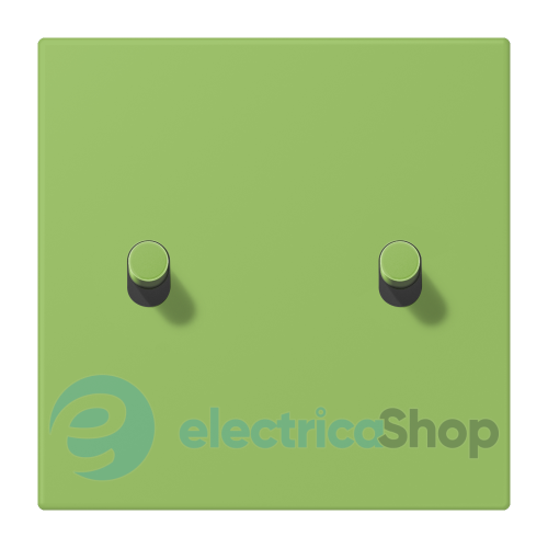 Накладка 1-п. для выключателя с 2-ма тумблерами «цилиндр» JUNG LC12-5R0220 vert 31 (32051)