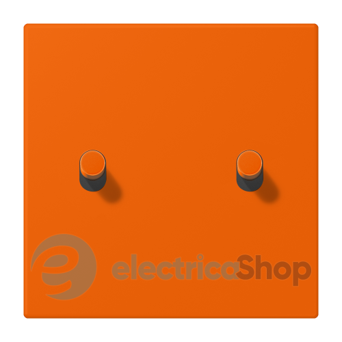 Накладка 1-п. для выключателя с 2-ма тумблерами «цилиндр» JUNG LC12-5R0224 orange (32080)