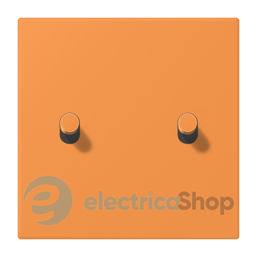 Накладка 1-п. для выключателя с 2-ма тумблерами «цилиндр» JUNG LC12-5R0225 orange clair (32081)