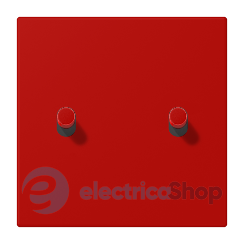 Накладка 1-п. для выключателя с 2-ма тумблерами «цилиндр» JUNG LC12-5R0227 rouge vermillon 31 (32090)