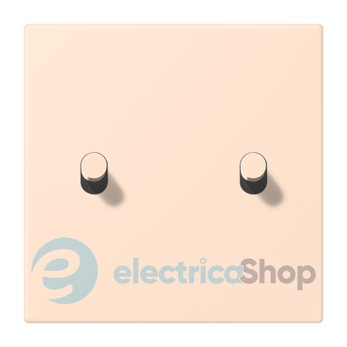 Накладка 1-п. для выключателя с 2-ма тумблерами «цилиндр» JUNG LC12-5R0228 rose pâle (32091)