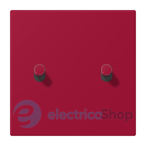 Накладка 1-п. для выключателя с 2-ма тумблерами «цилиндр» JUNG LC12-5R0229 rouge carmin (32100)