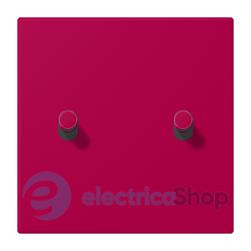 Накладка 1-п. для выключателя с 2-ма тумблерами «цилиндр» JUNG LC12-5R0230 rouge rubia (32101)