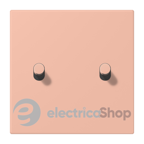 Накладка 1-п. для выключателя с 2-ма тумблерами «цилиндр» JUNG LC12-5R0231 rose clair (32102)