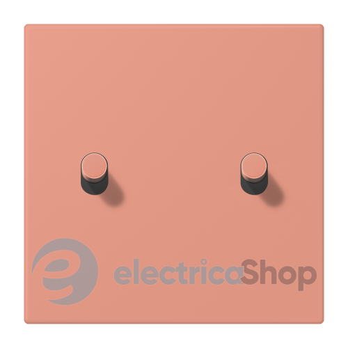 Накладка 1-п. для выключателя с 2-ма тумблерами «цилиндр» JUNG LC12-5R0233 l’ocre rouge moyen (32111)