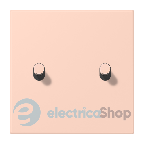 Накладка 1-п. для выключателя с 2-ма тумблерами «цилиндр» JUNG LC12-5R0234 l’ocre rouge clair (32112)