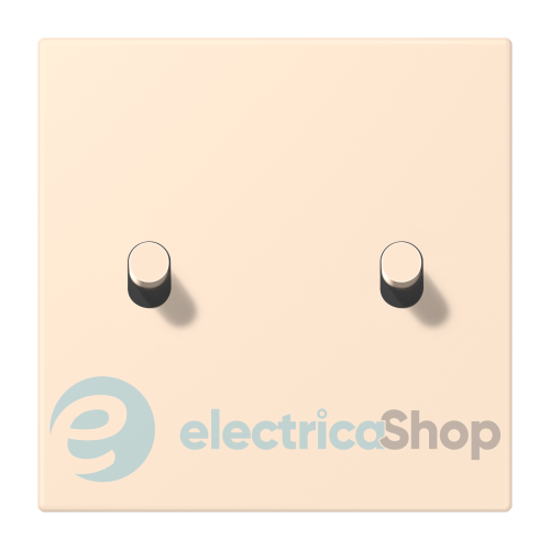 Накладка 1-п. для выключателя с 2-ма тумблерами «цилиндр» JUNG LC12-5R0238 terre sienne pâle (32123)