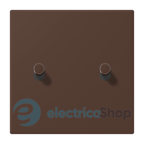 Накладка 1-п. для выключателя с 2-ма тумблерами «цилиндр» JUNG LC12-5R0239 terre d’ombre brûlée 31 (32130)