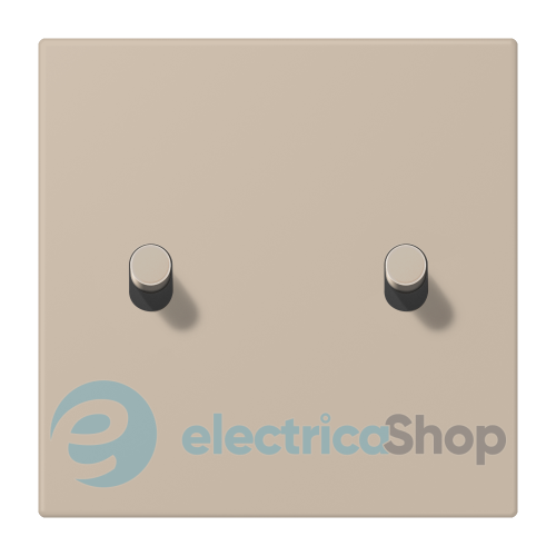 Накладка 1-п. для выключателя с 2-ма тумблерами «цилиндр» JUNG LC12-5R0243 ombre naturelle claire (32142)