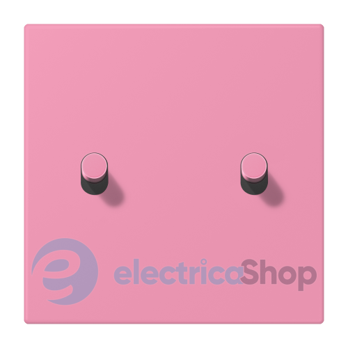 Накладка 1-п. для выключателя с 2-ма тумблерами «цилиндр» JUNG LC12-5R0246 rose vif (4320C)