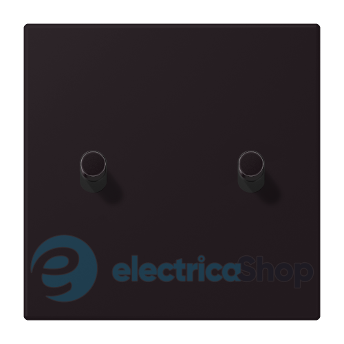 Накладка 1-п. для выключателя с 2-ма тумблерами «цилиндр» JUNG LC12-5R0248 noir d'ivoire (4320E)