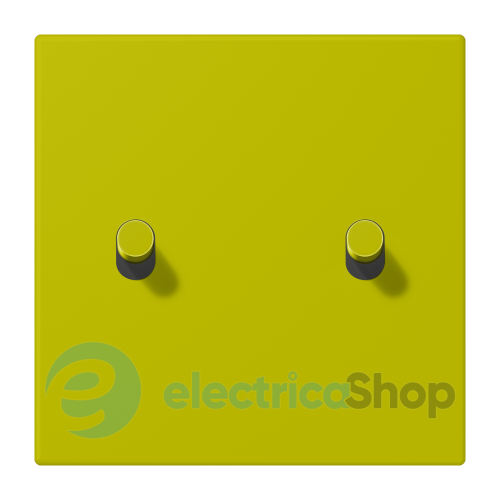 Накладка 1-п. для выключателя с 2-ма тумблерами «цилиндр» JUNG LC12-5R0249 vert olive vif (4320F)