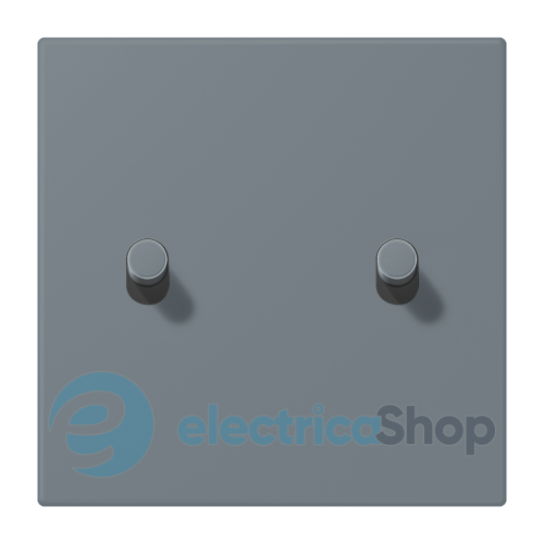 Накладка 1-п. для выключателя с 2-ма тумблерами «цилиндр» JUNG LC12-5R0251 gris 59 (4320H)