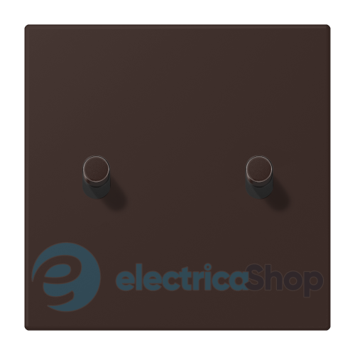 Накладка 1-п. для выключателя с 2-ма тумблерами «цилиндр» JUNG LC12-5R0252 terre d‘ombre brûlée 59 (4320J)