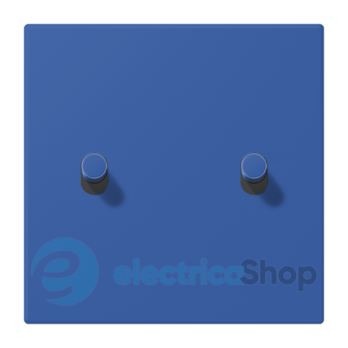 Накладка 1-п. для выключателя с 2-ма тумблерами «цилиндр» JUNG LC12-5R0253 bleu outremer 59 (4320K)
