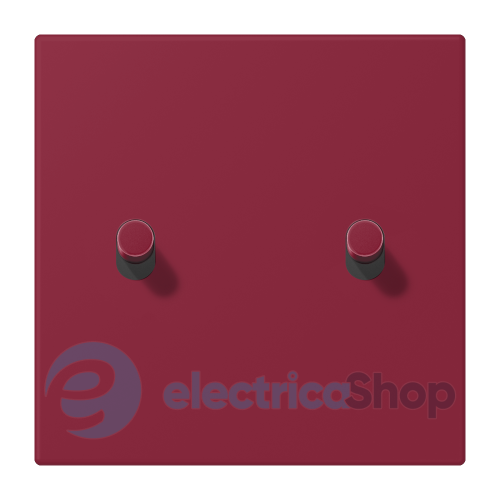 Накладка 1-п. для выключателя с 2-ма тумблерами «цилиндр» JUNG LC12-5R0255 le rubis (4320M)