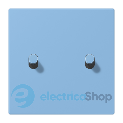 Накладка 1-п. для выключателя с 2-ма тумблерами «цилиндр» JUNG LC12-5R0256 bleu céruléen 59 (4320N)