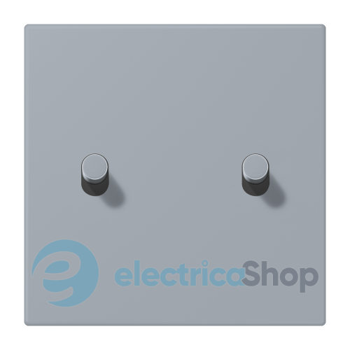 Накладка 1-п. для выключателя с 2-ма тумблерами «цилиндр» JUNG LC12-5R0257 gris clair 59 (4320O)