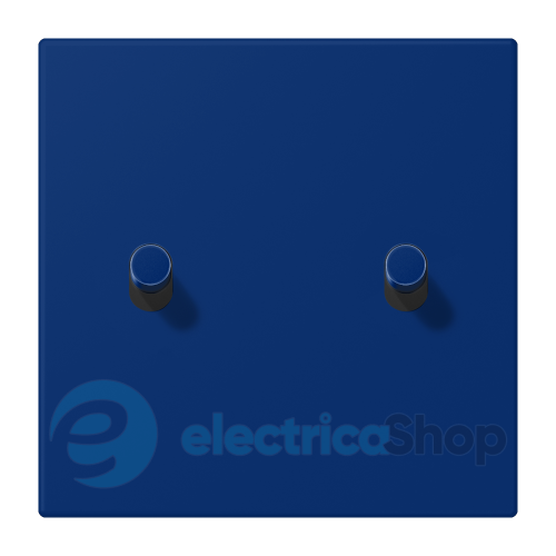 Накладка 1-п. для выключателя с 2-ма тумблерами «цилиндр» JUNG LC12-5R0261 bleu outremer foncé (4320T)