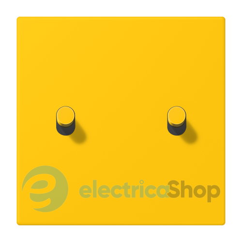 Накладка 1-п. для выключателя с 2-ма тумблерами «цилиндр» JUNG LC12-5R0263 le jaune vif (4320W)