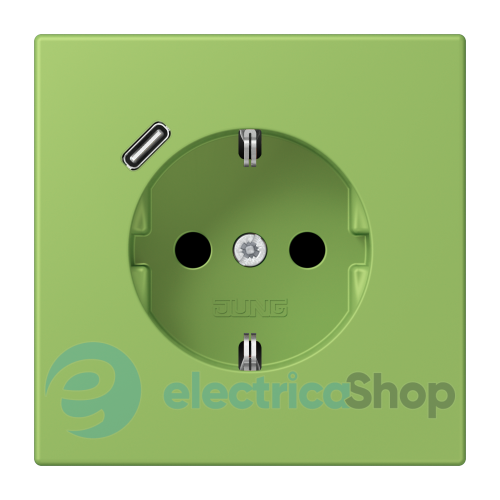 Розетка с з/к и USB тип C JUNG LC1520-18C220 vert 31 (32051)