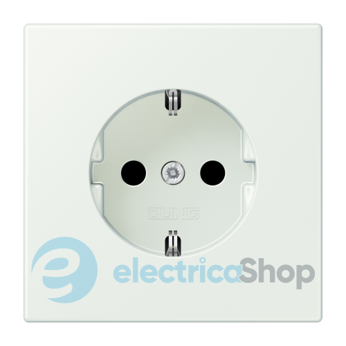 Розетка с з/к 250V/16A со шторками, пруж.зажим JUNG LC1520KI210 outremer gris (32024)