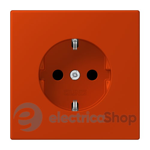 Розетка с з/к 250V/16A, пруж.зажим JUNG LC1520244 rouge vermillon 59 (4320A)