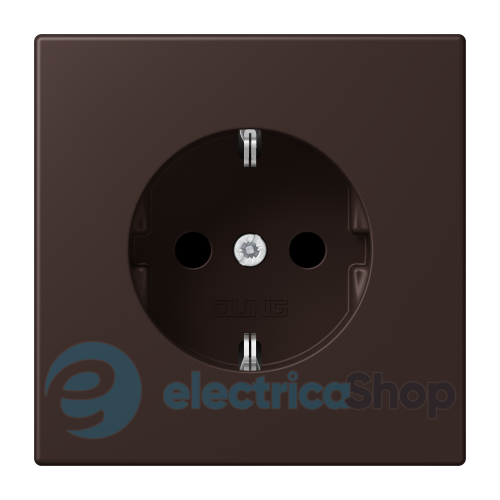 Розетка с з/к 250V/16A, пруж.зажим JUNG LC1520252 terre d‘ombre brûlée 59 (4320J)