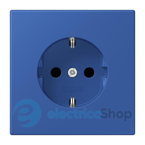 Розетка с з/к 250V/16A, пруж.зажим JUNG LC1520253 bleu outremer 59 (4320K)