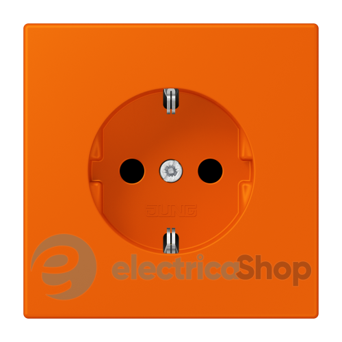 Розетка із з/к 250V/16A зі шторками, гвинт.затиск JUNG LC1521KI224 orange (32080)
