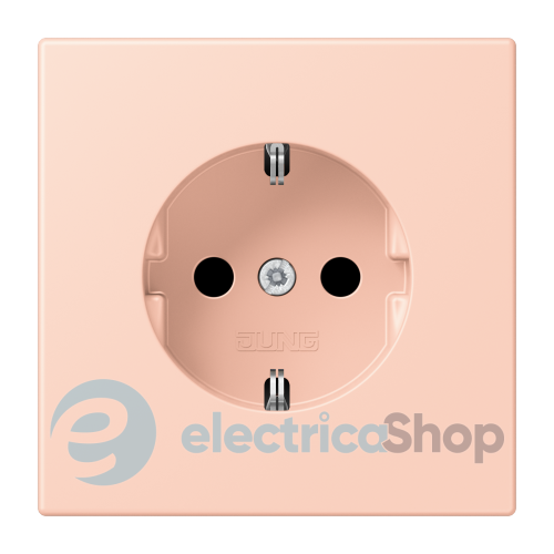 Розетка с з/к 250V/16A со шторками, винт.зажим JUNG LC1521KI234 l’ocre rouge clair (32112)