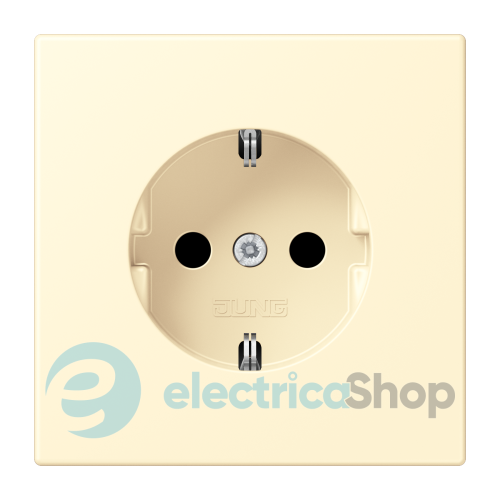 Розетка с з/к 250V/16A, винт.зажим JUNG LC1521201 blanc (32001)