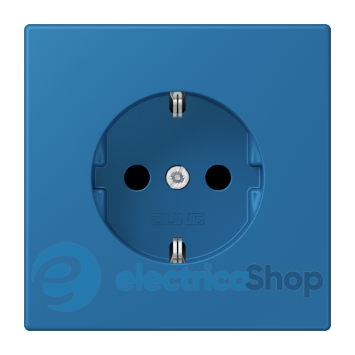 Розетка с з/к 250V/16A, винт.зажим JUNG LC1521211 bleu céruléen 31 (32030)