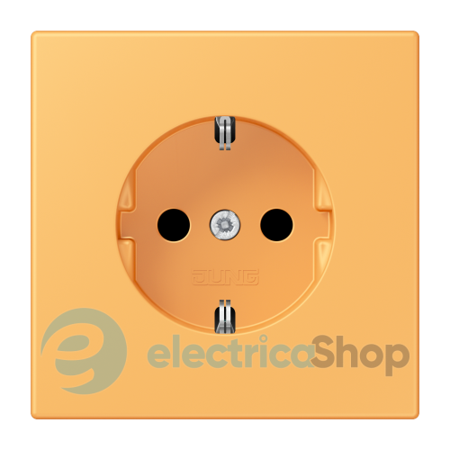 Розетка с з/к 250V/16A, винт.зажим JUNG LC1521254 ocre jaune clair (4320L)