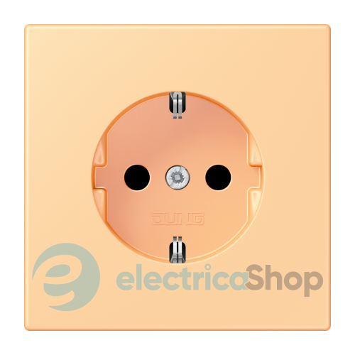 Розетка с з/к 250V/16A, винт.зажим JUNG LC1521258 terre sienne claire 59 (4320P)