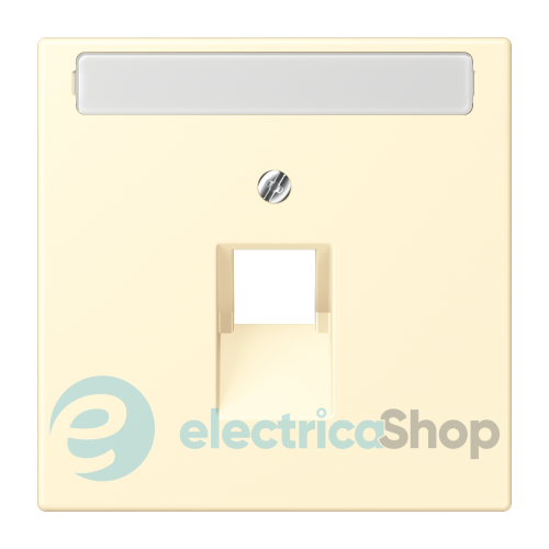 Накладка для комп'ютерної розетки UAE з полем для надписів JUNG LC969-1NAUA201 blanc (32001)