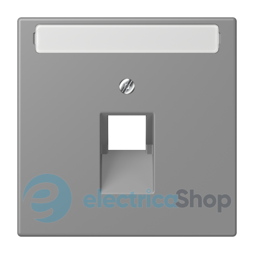 Накладка для компьютерной розетки UAE с полем для надписи JUNG LC969-1NAUA203 gris 31 (32011)