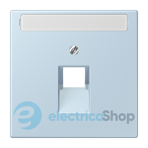 Накладка для компьютерной розетки UAE с полем для надписи JUNG LC969-1NAUA208 outremer clair (32022)