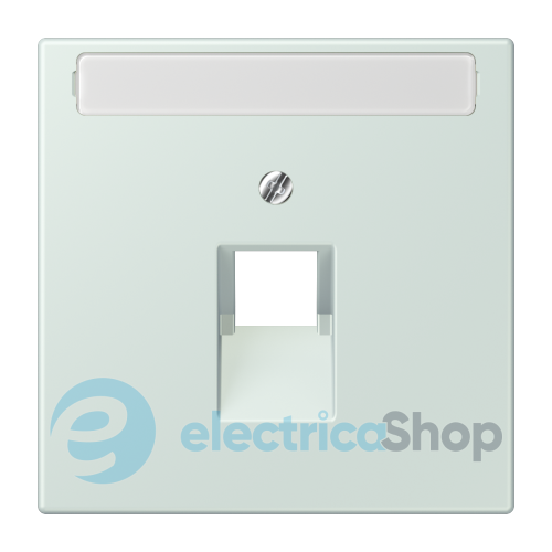 Накладка для компьютерной розетки UAE с полем для надписи JUNG LC969-1NAUA215 céruléen pâle (32034)