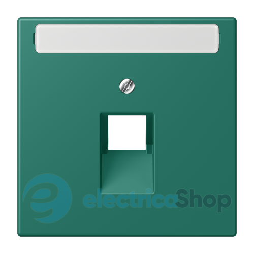 Накладка для компьютерной розетки UAE с полем для надписи JUNG LC969-1NAUA216 vert anglais (32040)