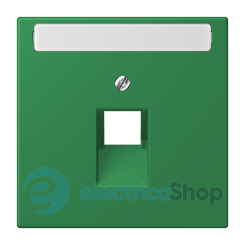 Накладка для компьютерной розетки UAE с полем для надписи JUNG LC969-1NAUA219 vert foncé (32050)