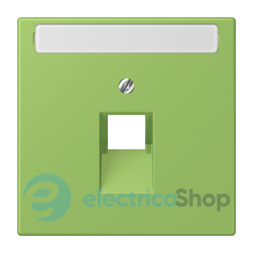 Накладка для компьютерной розетки UAE с полем для надписи JUNG LC969-1NAUA220 vert 31 (32051)