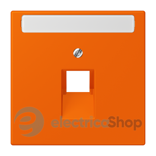 Накладка для компьютерной розетки UAE с полем для надписи JUNG LC969-1NAUA224 orange (32080)