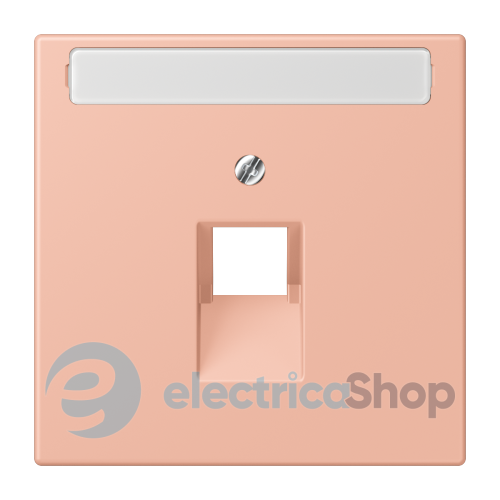 Накладка для компьютерной розетки UAE с полем для надписи JUNG LC969-1NAUA231 rose clair (32102)