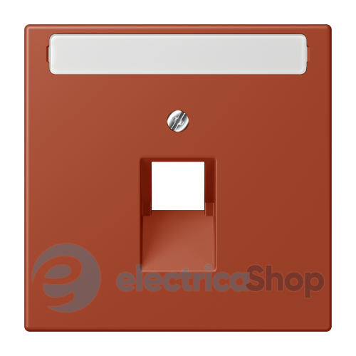 Накладка для компьютерной розетки UAE с полем для надписи JUNG LC969-1NAUA232 l'ocre rouge (32110)