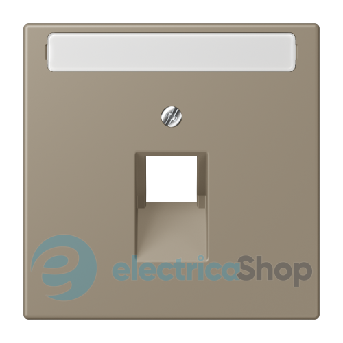 Накладка для компьютерной розетки UAE с полем для надписи JUNG LC969-1NAUA242 ombre naturelle moyenne (32141)