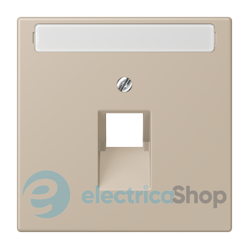 Накладка для компьютерной розетки UAE с полем для надписи JUNG LC969-1NAUA243 ombre naturelle claire (32142)