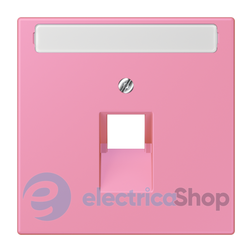 Накладка для компьютерной розетки UAE с полем для надписи JUNG LC969-1NAUA246 rose vif (4320C)